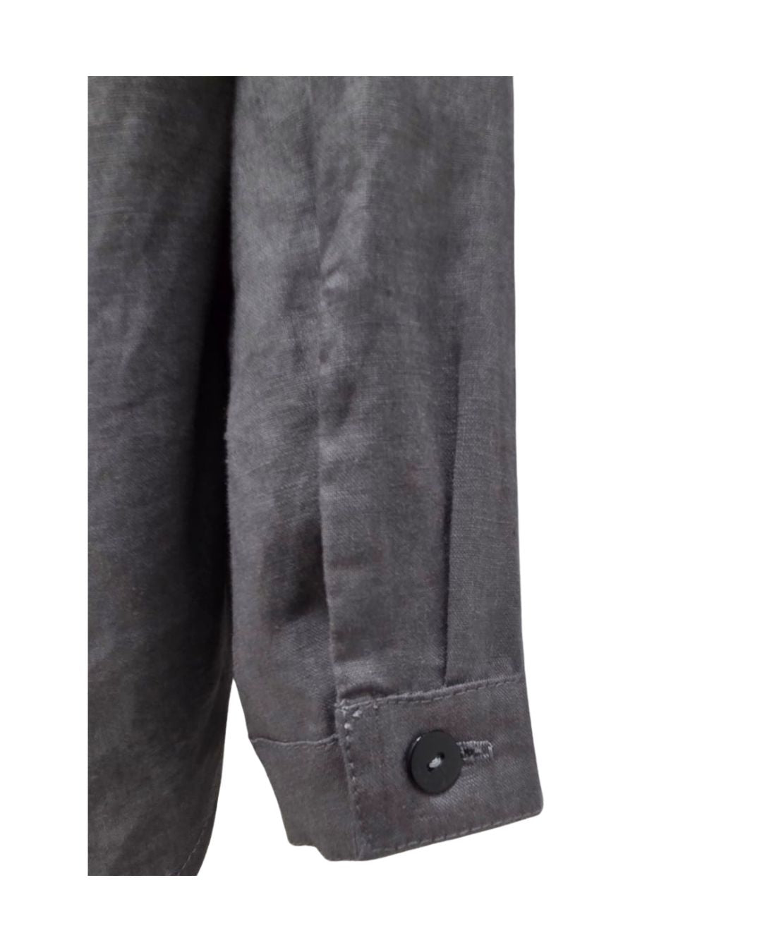 Jen Kahn mandarin collar linen shirt cuff