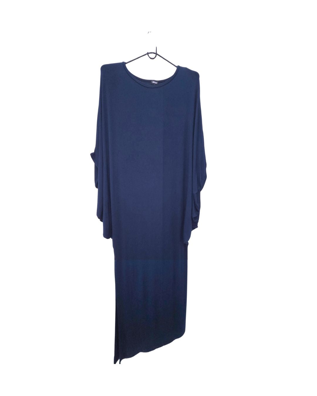 Eclipse: Jen Kahn Batwing Dress in Navy – refined designer jersey knit dress