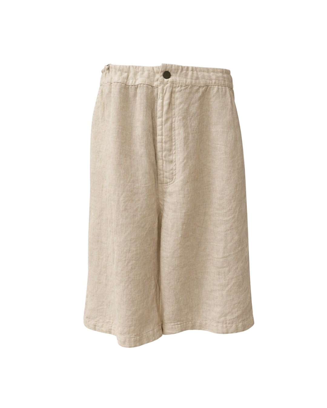 jen kahn cropped drawstring linen pants in natural