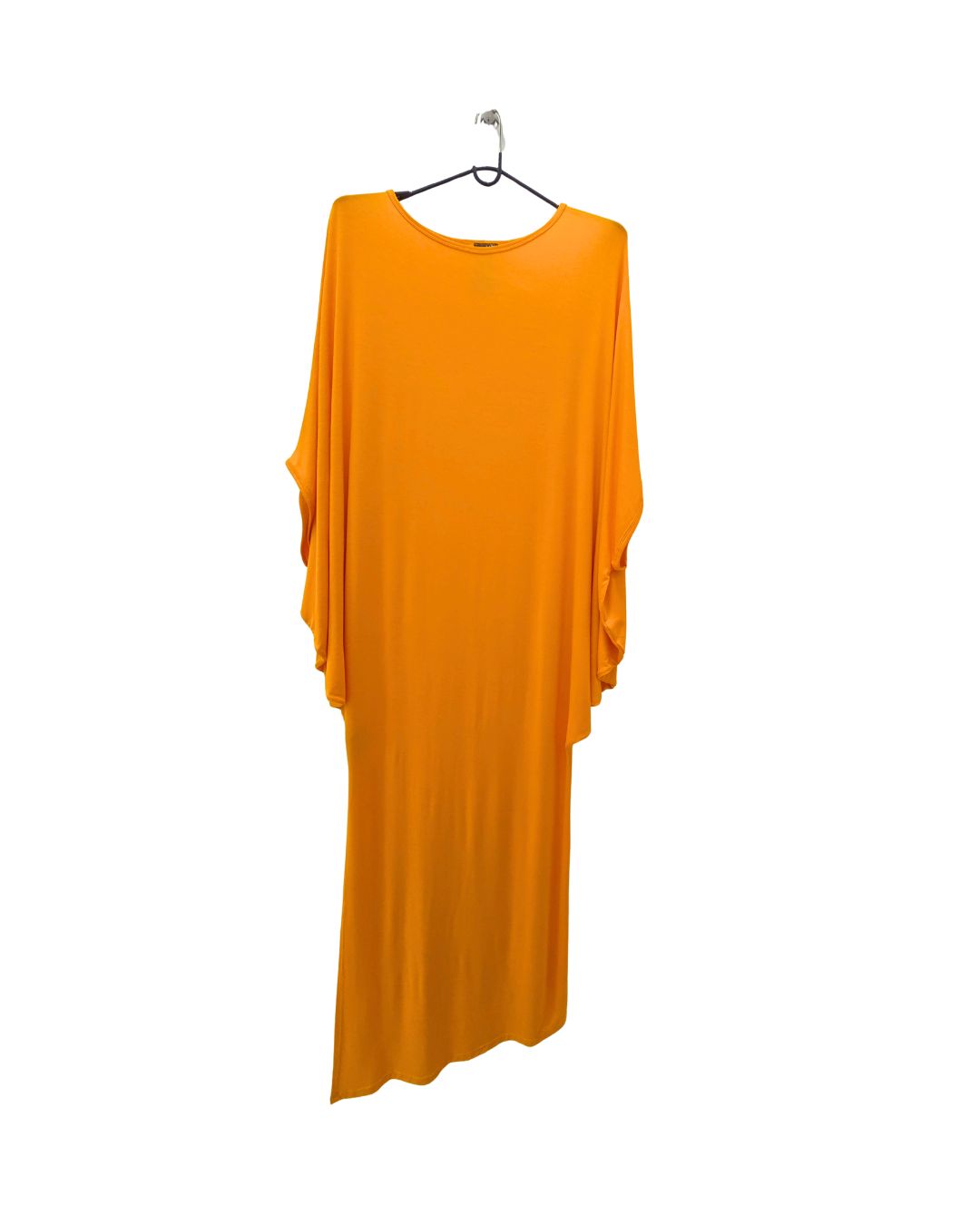 Jen Kahn Batwing Dress in Saffron – imported jersey knit designer piece