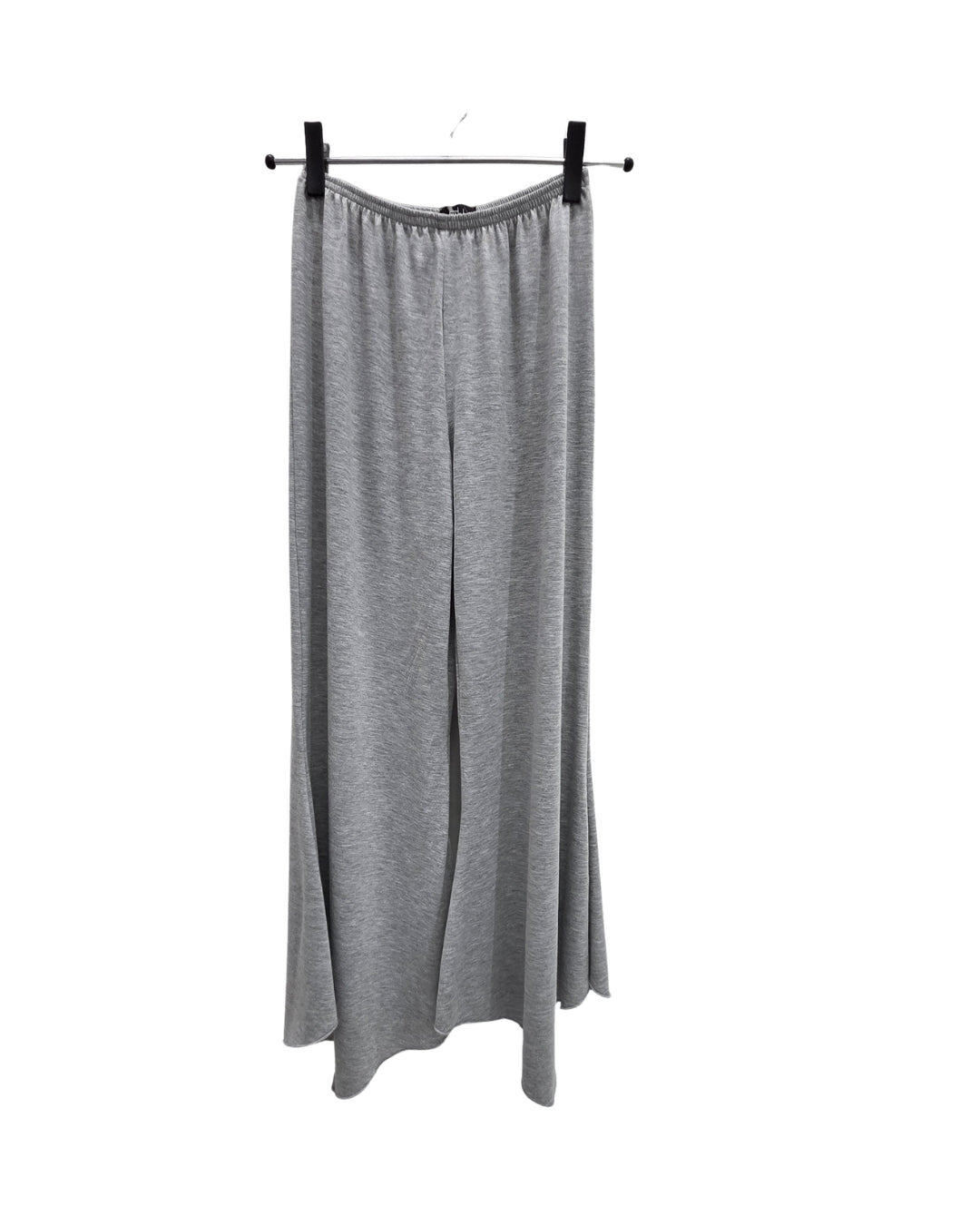 Jen Kahn cloud jersey knit pointed pants with flared hem and elastic waistband