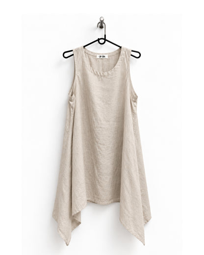 Jen Kahn Linen Riviera Dress in Natural pure linen