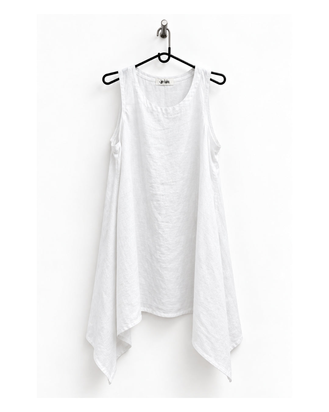 Jen Kahn Linen Riviera Dress in White pure linen