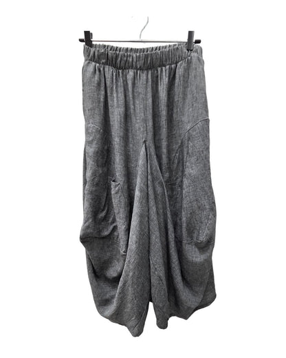 jen kahn Linen Samurai Pants in melange— unisex wide-leg free-size linen pants