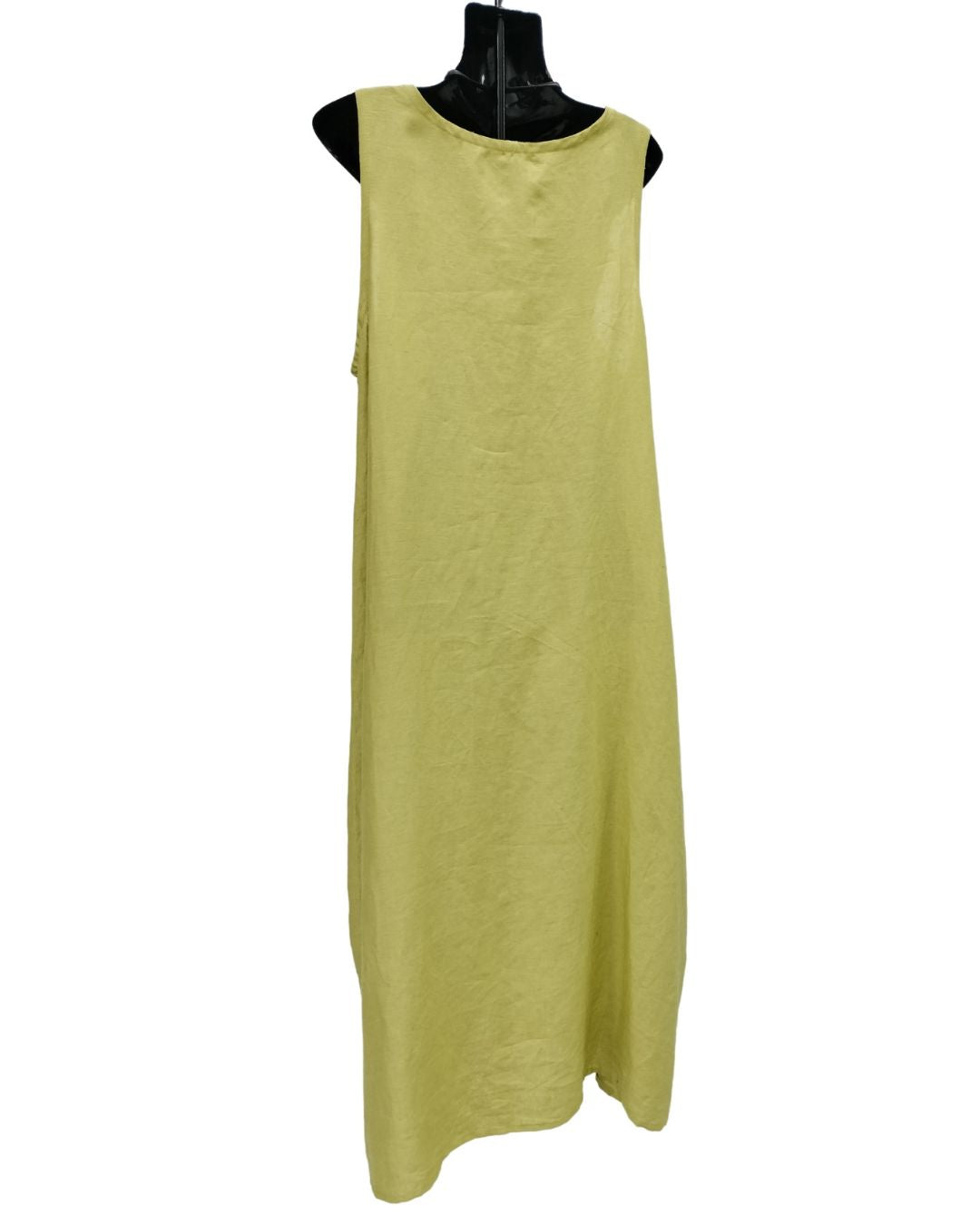 jen kahn Linen Sailing Dress in Pistachio – back view pure linen dress
