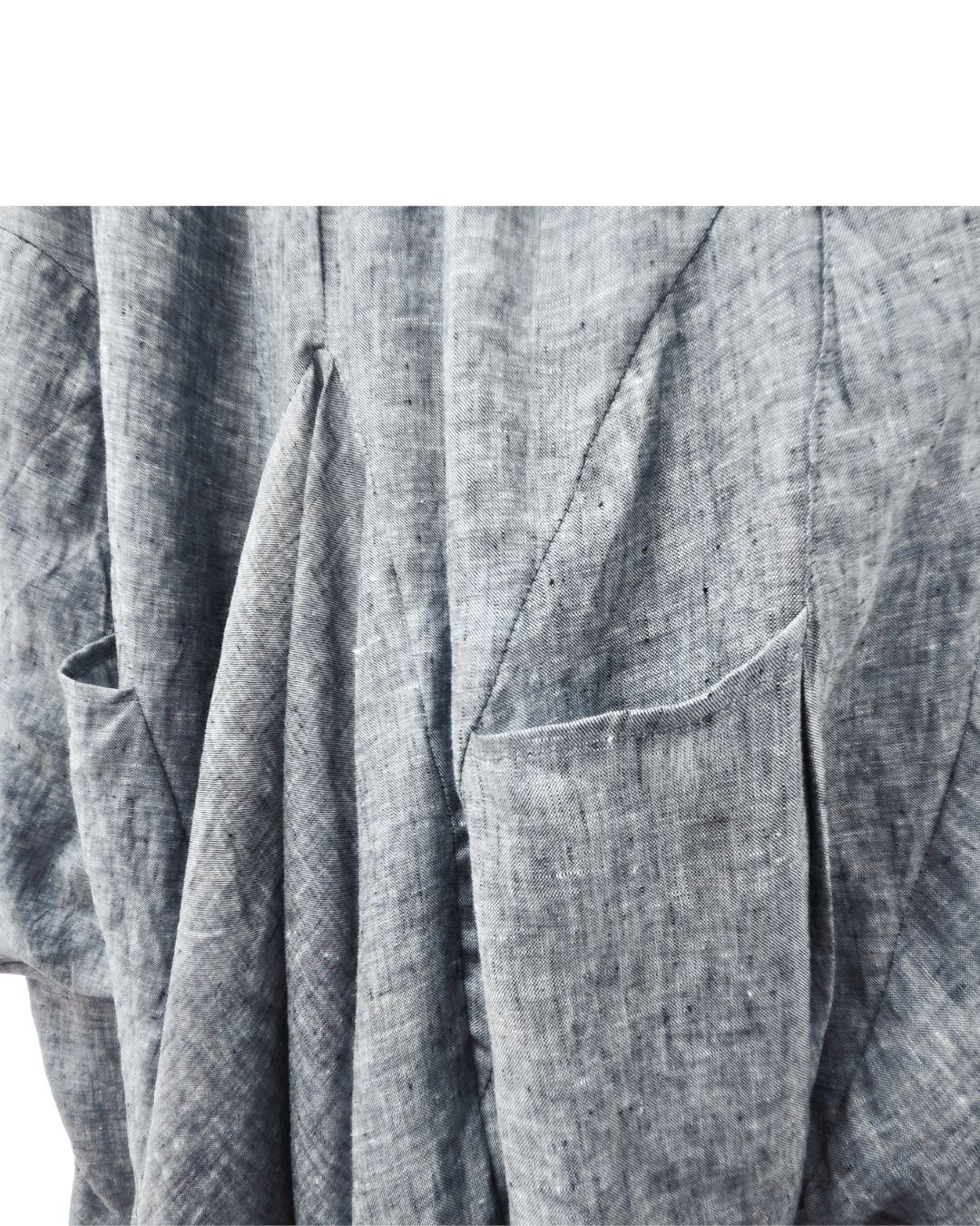 jen kahn Linen Samurai Pantspocket detail— unisex wide-leg free-size linen pants