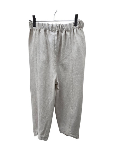 jen kahn Tokyo Linen Pants in Natural – relaxed pure linen trousers