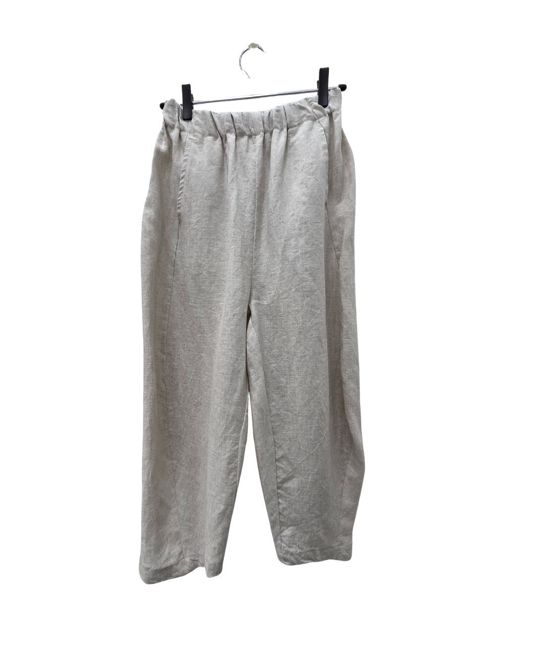 jen kahn Tokyo Linen Pants in Natural – relaxed pure linen trousers