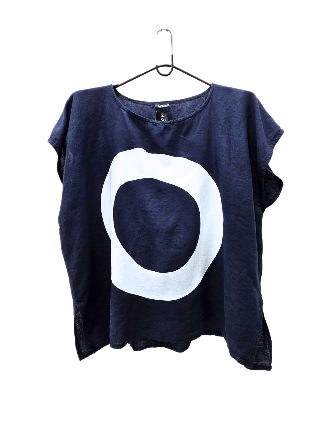 jen kahn Zen Linen Top in Eclipse – lightweight pure linen women’s top